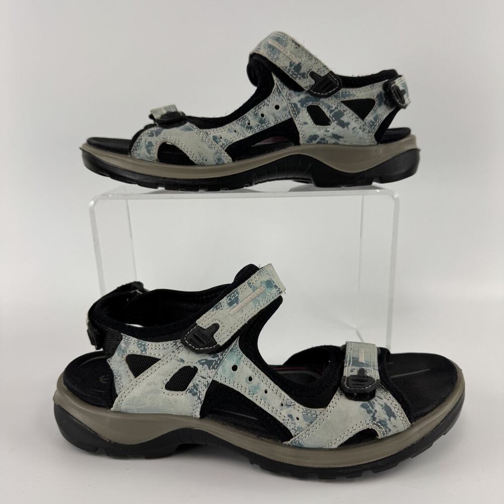 ECCO Yucatan Sport Sandal Size 40 Blue Aquatic Eva Footbed Receptor 9/9.5 Womens